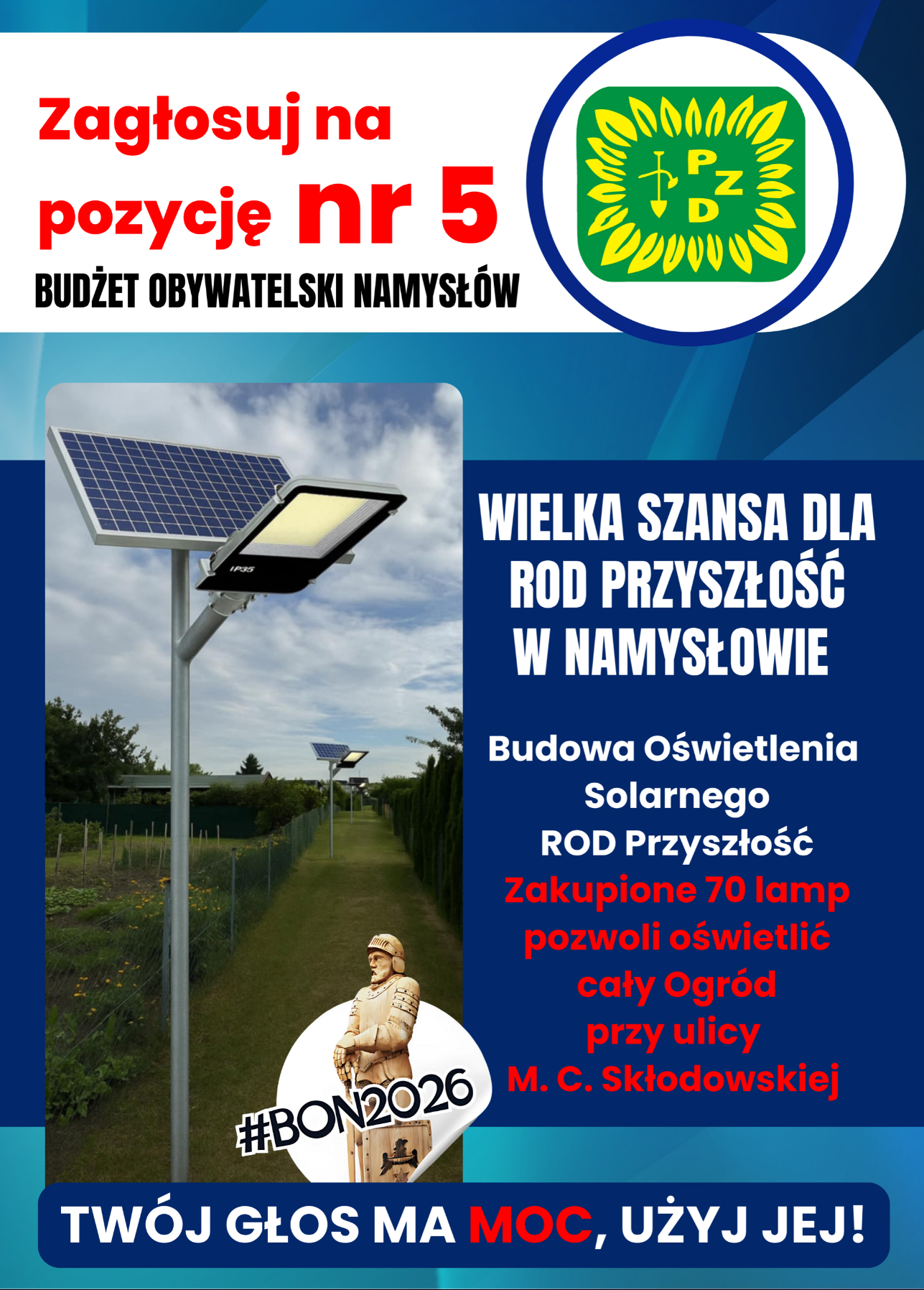 bootstrap slider I N F O R M A C J A UWAGA! nowy adres e-mail: rodprzyszloscnamyslow@pzd.pl Biuro i Kasa ROD czynne: w Poniedziałki od 15:00 do 18:00 w siedzibie Zarządu przy ulicy M. C. Skłodowskiej w Namysłowie. Wówczas należne opłaty za dany rok obrachunkowy można uiszczać u Skarbnika ROD, bowiem wszystkie wpłaty pieniężne (§ 17 Regulaminu ROD z 1 październik 2015 roku) należy dokonać na niniejsze konto bankowe: BS w Wołczynie O/N-ów 16 8876 0009 0050 5215 2000 0001 Nie zapominając dopisać na przelewie Nr działki , opłata - „O”- ogrodowa, „E” –elektroenergetyczna, Pamiętaj i aktualizuj na bieżąco: 1. Umowy na dostawę prądu elektrycznego 2. Zgłaszanie zmiany danych osobowych i korespondencyjnych BUDŻET OBYWATELSKI NAMYSŁÓW – ZAGŁOSUJ